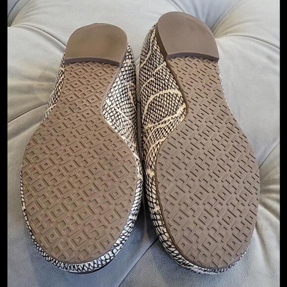 Tory Burch Reva Logo Black Pewter Cobra Ballet Flats Women Shoe 5.5 New 11158609 - Picture 9 of 14